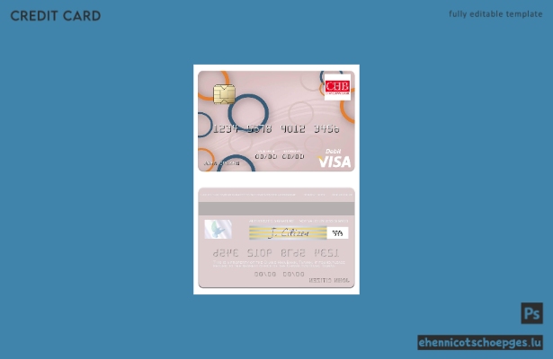 Beispielvorschau der Visa-Debitkarte der Taiwan Chang Hwa Bank